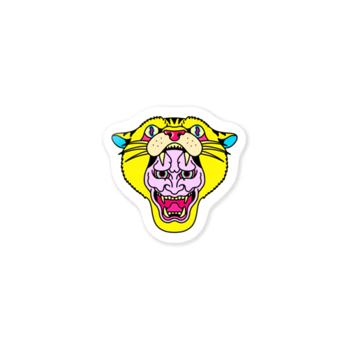 HANNYA x TIGER sticker Sticker
