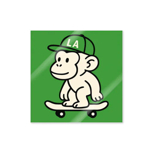 LA monkey Sticker