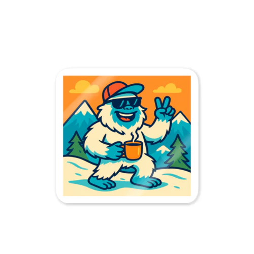 ヒマラヤからやってきた、陽気なイエティ！ Sticker