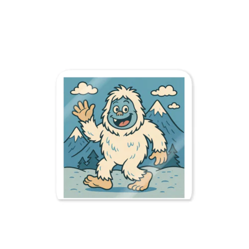 コミカルなイエティくん Sticker