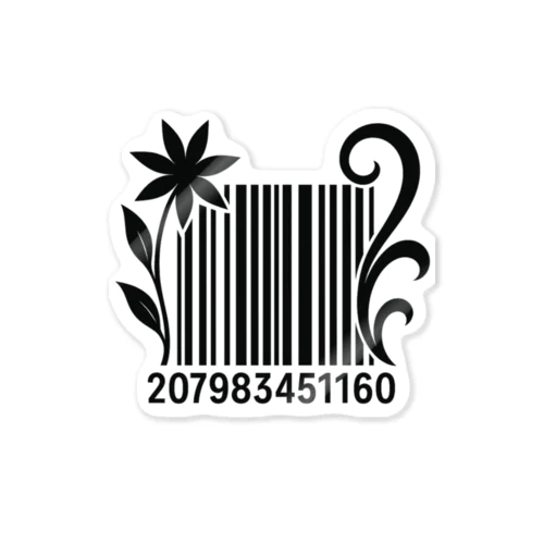 Floral Code Sticker