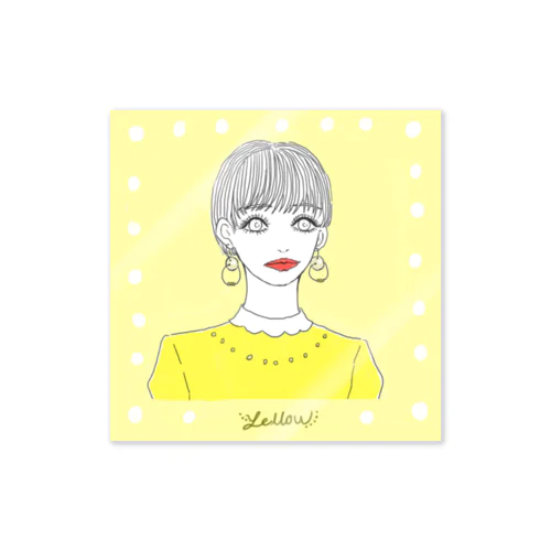 yellowな女子 Sticker