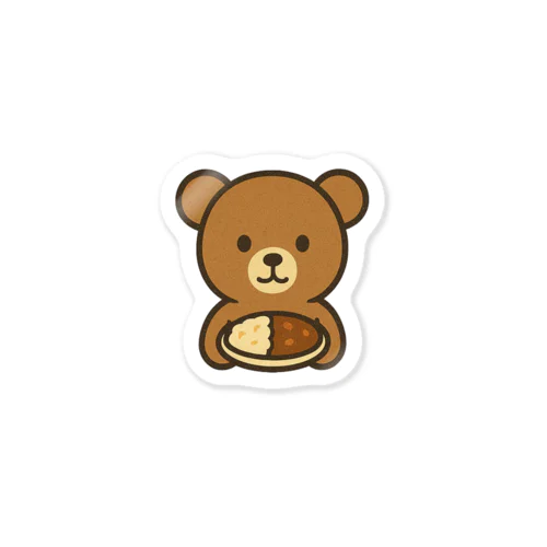 カレーをどうぞ、KUMAMA Sticker