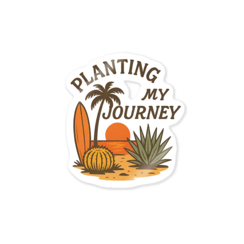 PLANTING MY JOURNEY - Sunset Coast Sticker