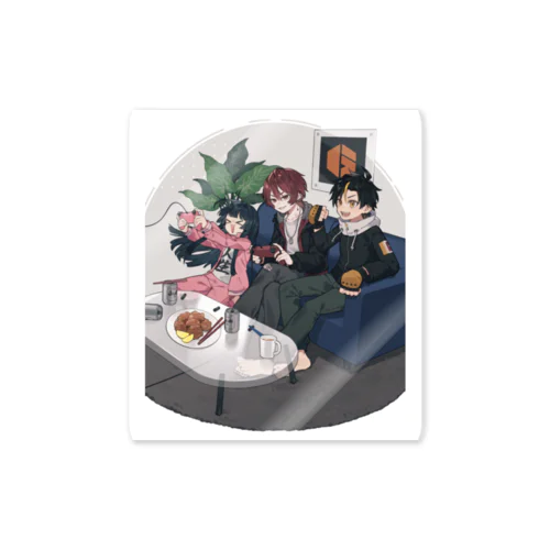 女と家電 Sticker