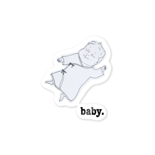 sleep baby  body Sticker