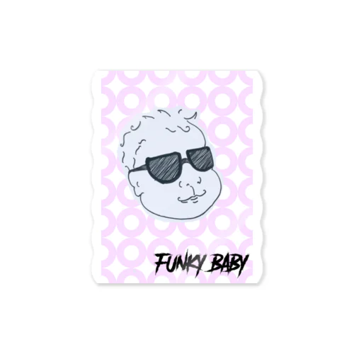 FUNKY BABY(ピンク) Sticker