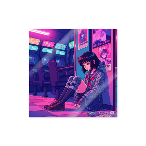 8bit to Future5 Sticker
