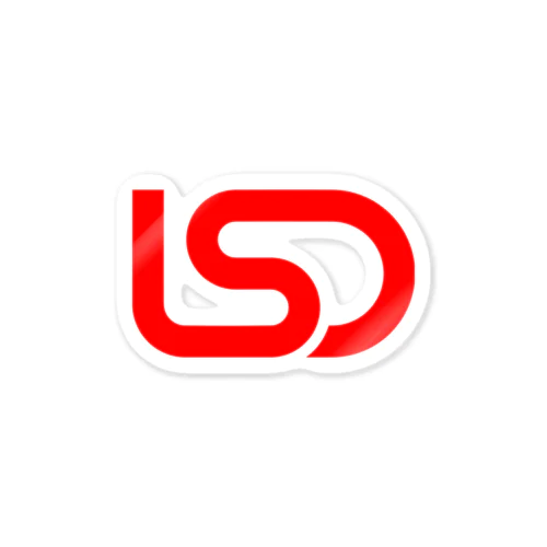 LSD logo red 스티커