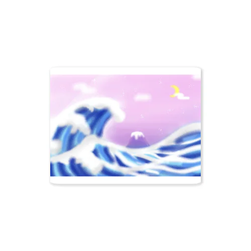 ゆめかわHokusai Sticker