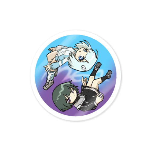 めあ＆黒めあ(イラスト) Sticker