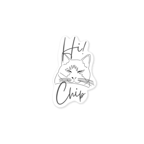 保護猫ちっぷの世界「Hi!Chip」 Sticker