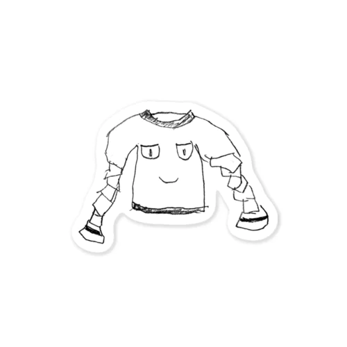 ねじれTシャツ Sticker