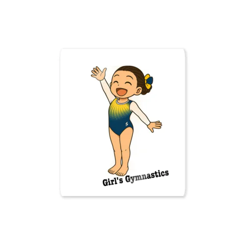笑顔で決めポーズ☆体操女子 Sticker