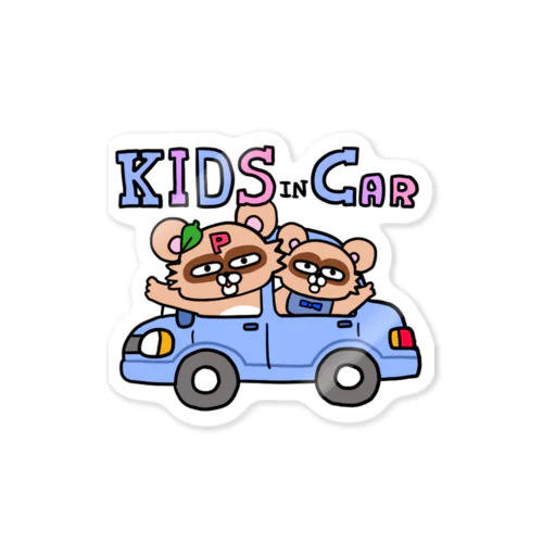 KIDS in CAR–４ ステッカー