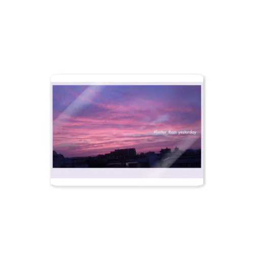 photograph【あの日の夕焼け】 Sticker