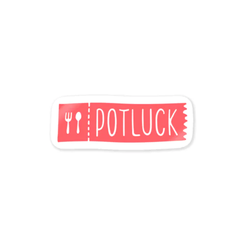 POTLUCK公式ロゴグッズ ステッカー