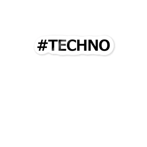 #TECHNO ステッカー