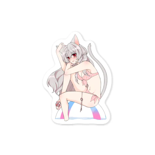 Cat(swimwear) Sticker