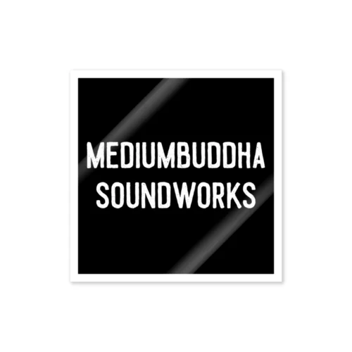 Mediumbuddha Sound Works Square Logo ステッカー