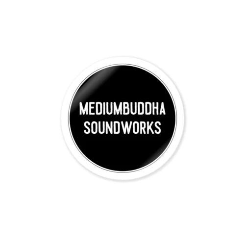 Mediumbuddha Sound Works 丸ロゴステッカー Sticker