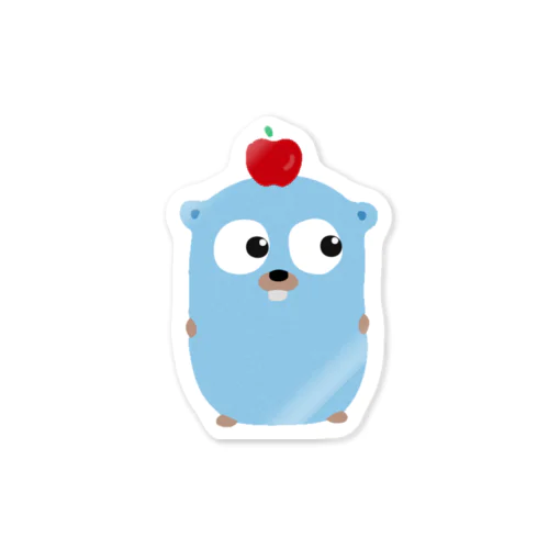 りんご on Gopherくん Sticker