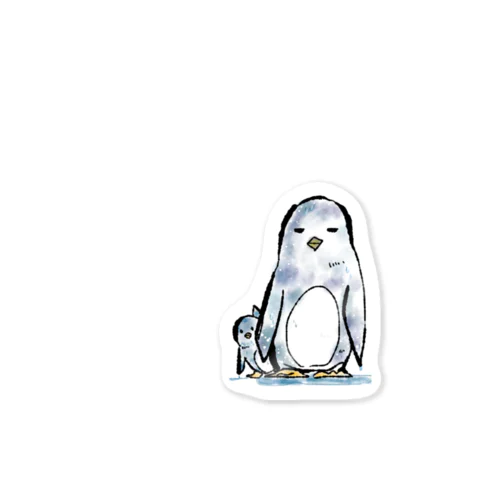 ペンギンの親子 Sticker