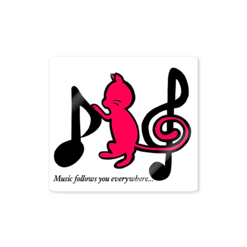 musicきゃっと Sticker