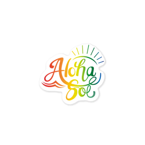 AlohaSol Original Logo ステッカー