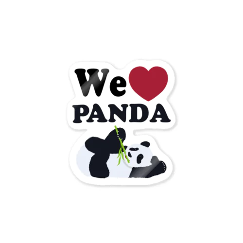 we love パンダ Sticker