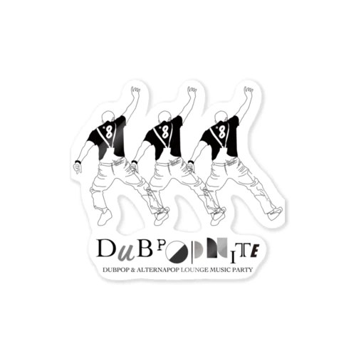 DUBPOPNITE08 -b【復刻】 ステッカー