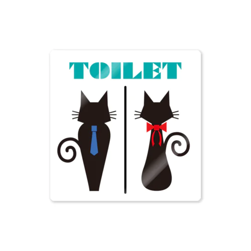 CAT TOILET 2 Sticker