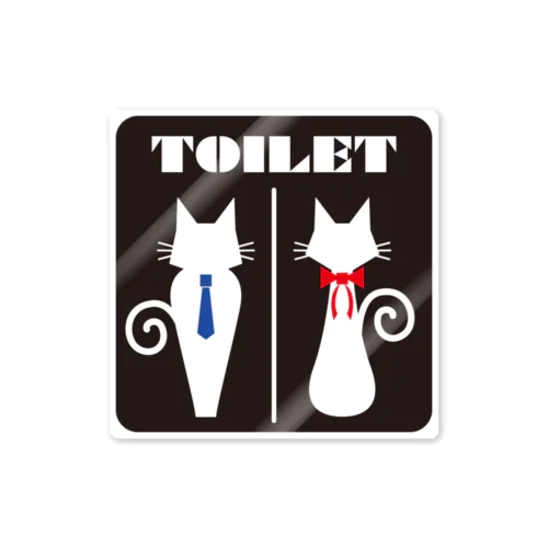 CAT TOILET 3 Sticker