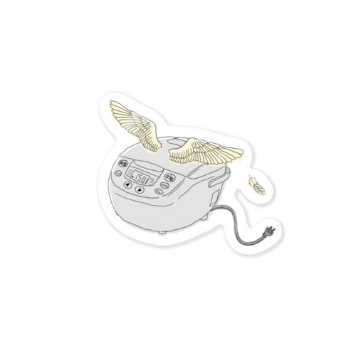 空飛ぶ炊飯器 Sticker