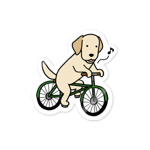 bicycleラブ イエロー Sticker