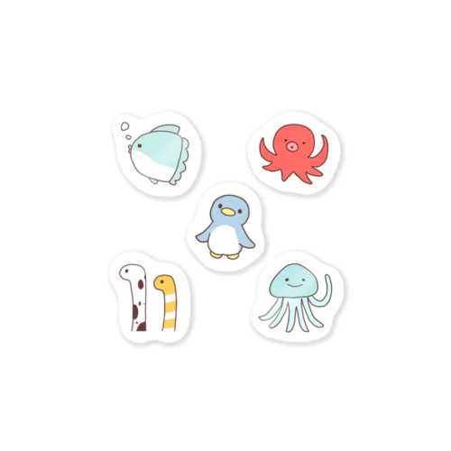 海の生き物 Sticker