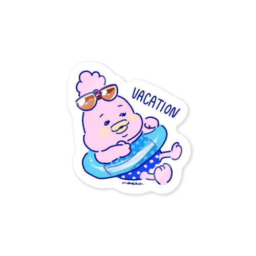 ピヨ美ちゃんの夏 Sticker