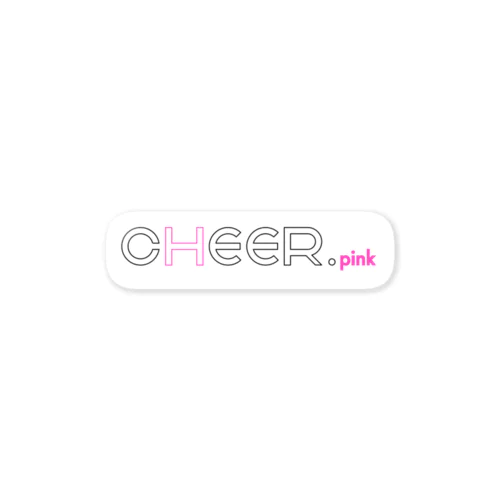 CHEER.pink Sticker