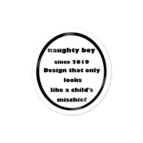 naughty circle Sticker