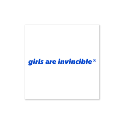 girls are invincible Sticker