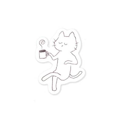 ねこのティータイム Sticker