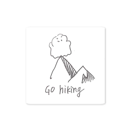 go hiking Sticker