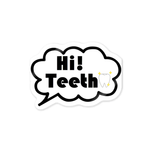Hi,teethオリジナルグッズ(歯,デンタルグッズ) Sticker