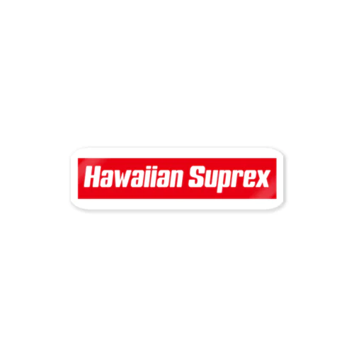 Hawaiian Suprex Box Logo Sticker