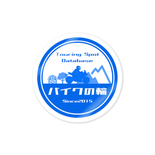 バイクの輪新ロゴステッカー Sticker