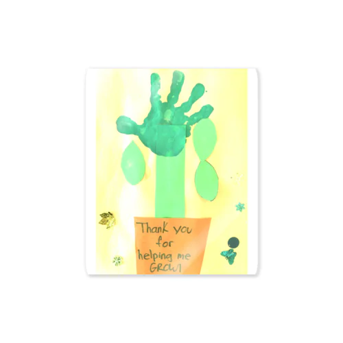 hand plant Sticker