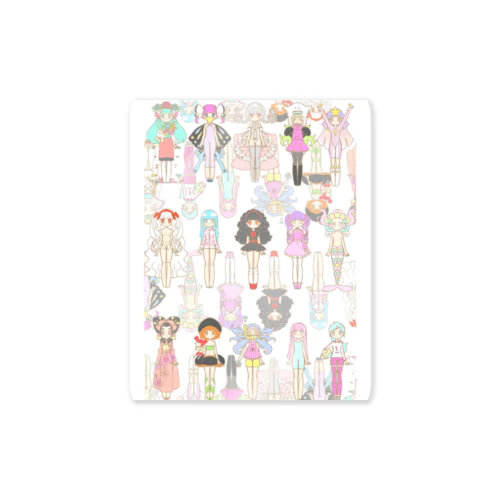 たくさんのおんなのこ Sticker