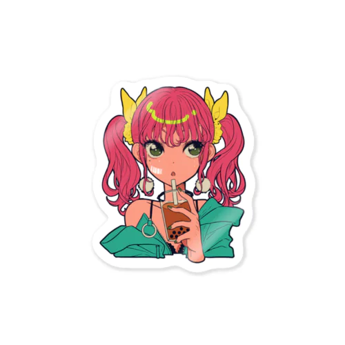 タピオカギャル② Sticker