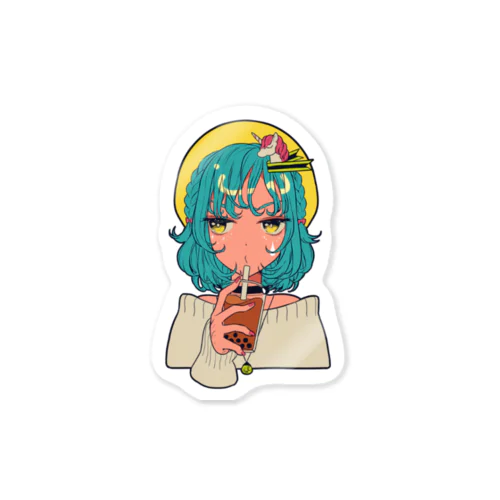 タピオカギャル① Sticker