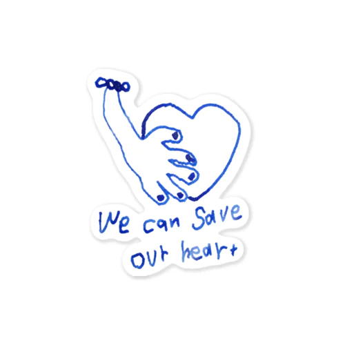 we can save ourheart Sticker